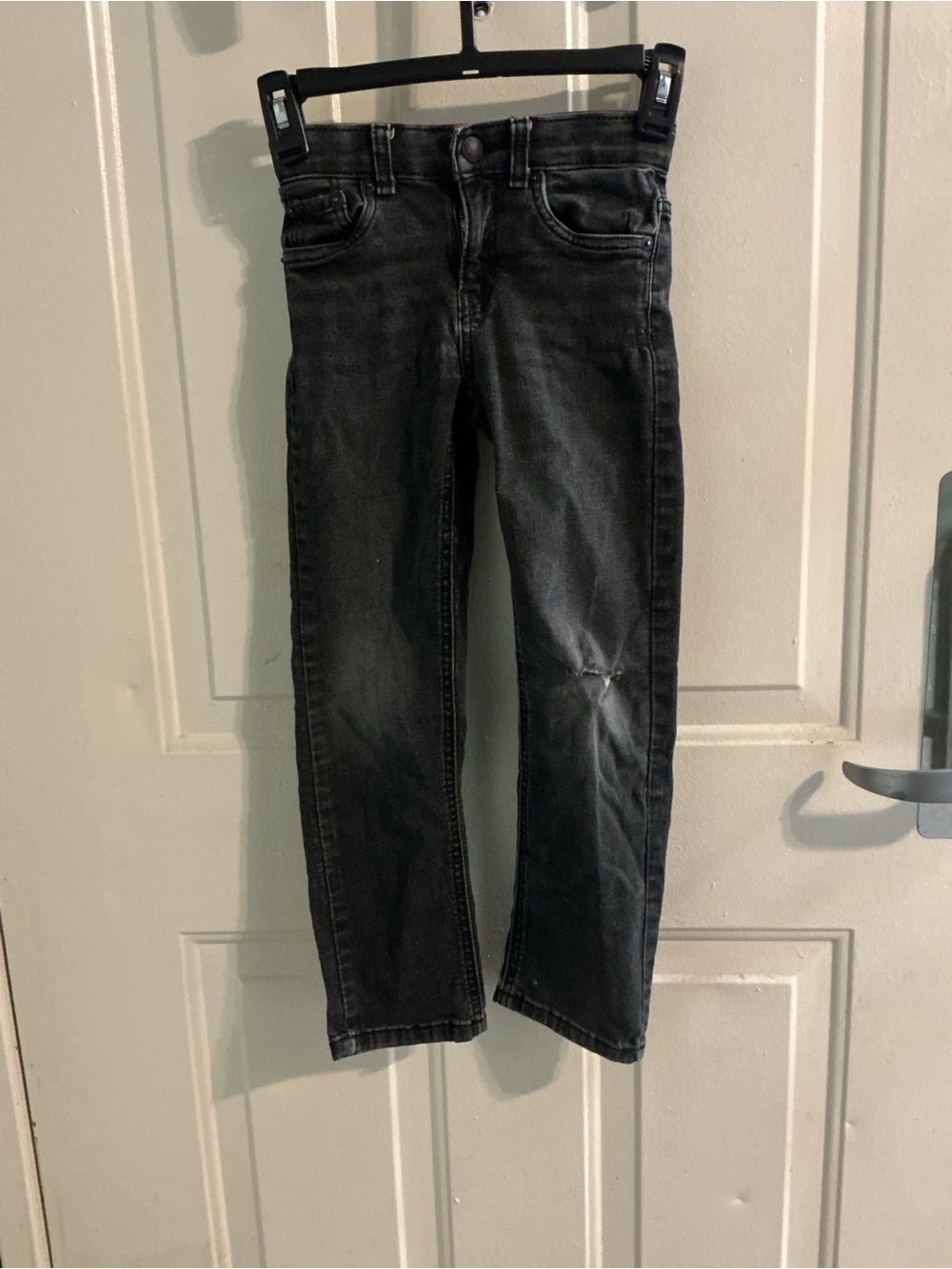Levi's Kids Washed Black Straight Jeans